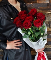 Изображение товара Букет троянд 9 шт. червоних імпорт